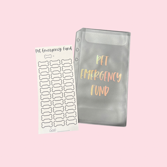 Pet Emergency Fund Savings Challenge