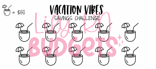Vacation Vibes Savings Challenge - Digital Download